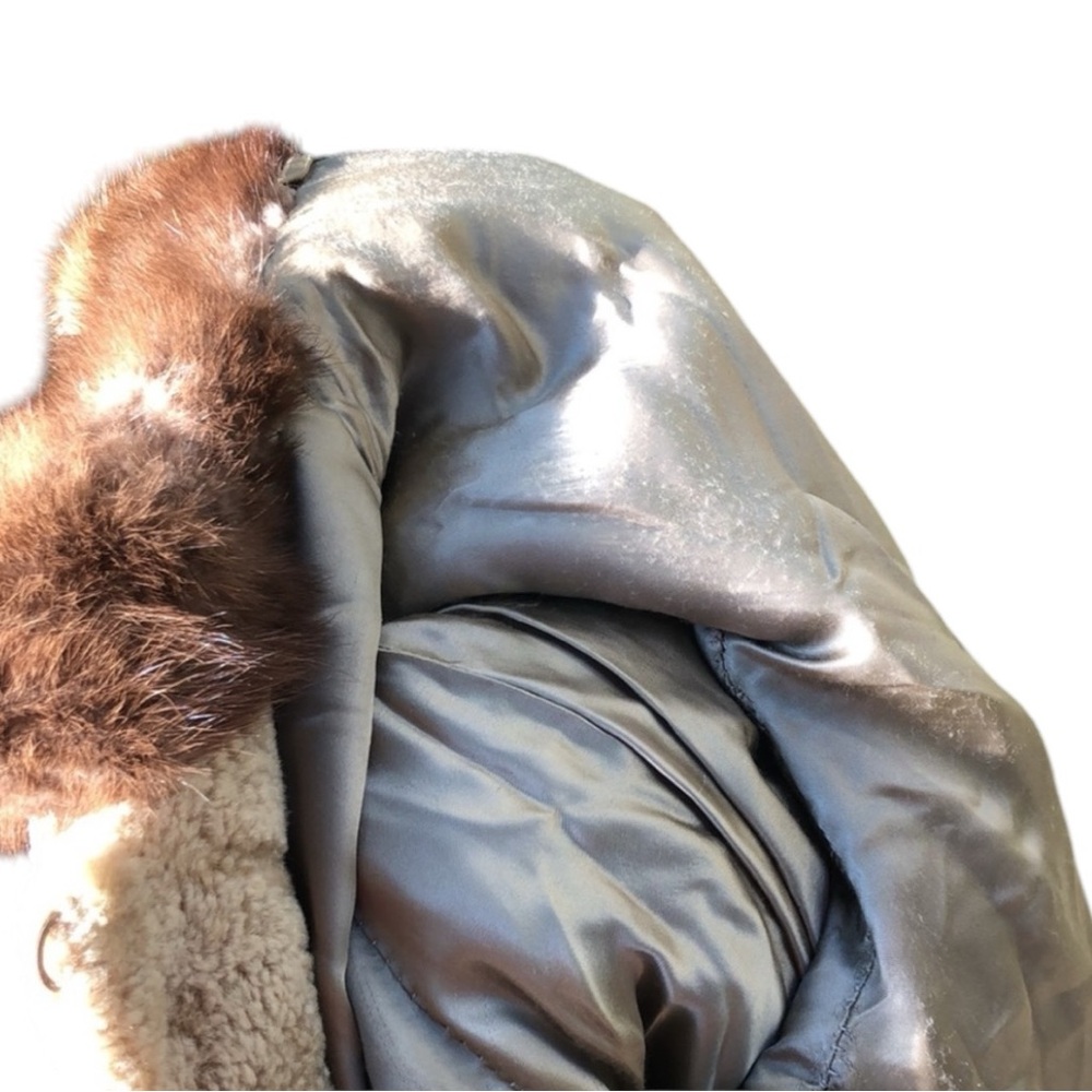 Vintage Lamb & Mink Fur long coat + FREE GIFT - Picture 6 of 9